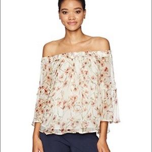 Lucky Brand floral off the shoulder top